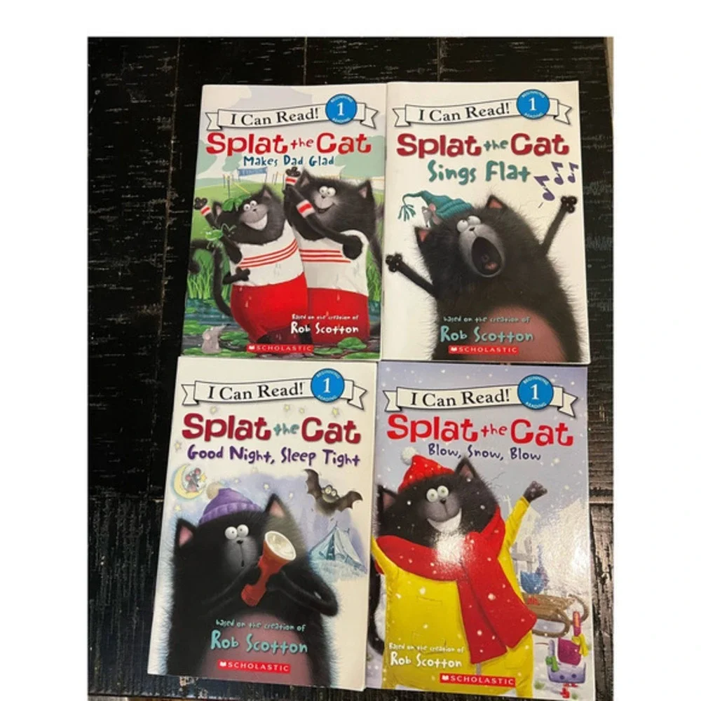 Scholastic Splat the Cat Books Kids OS Multi Excellent 10 Book Bundle Level 1